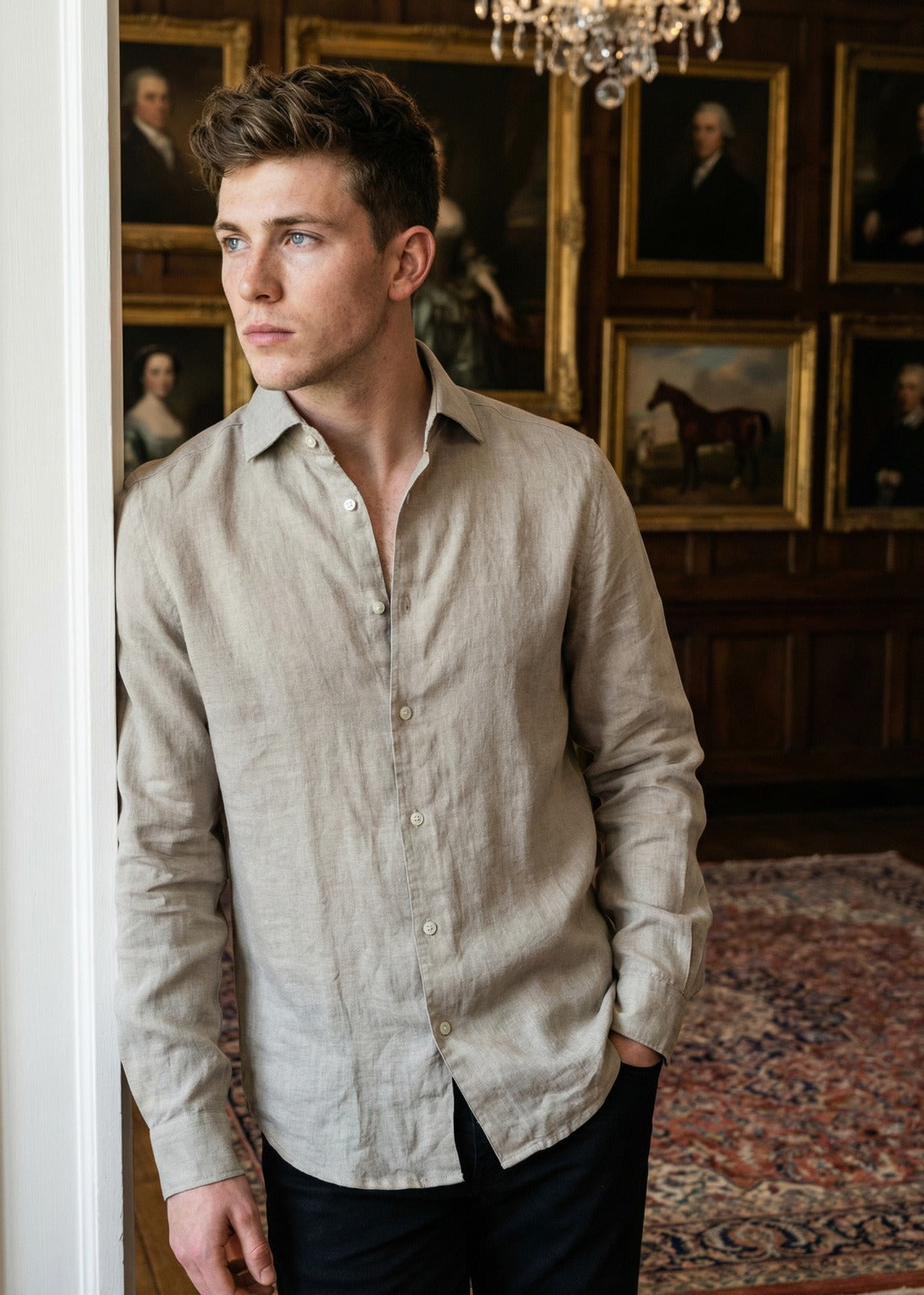 Flax Dune (Biege / Sand) Linen Shirt