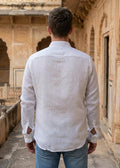 Cloud Flax (White) Linen Shirt