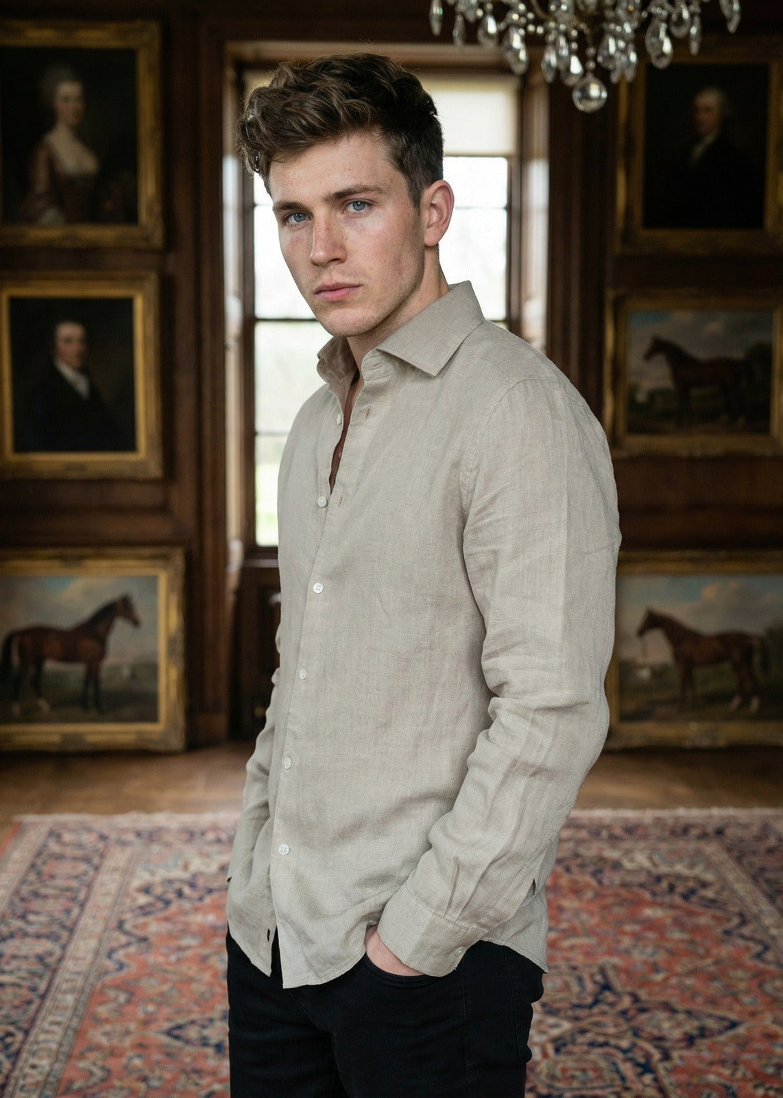 Flax Dune (Biege / Sand) Linen Shirt