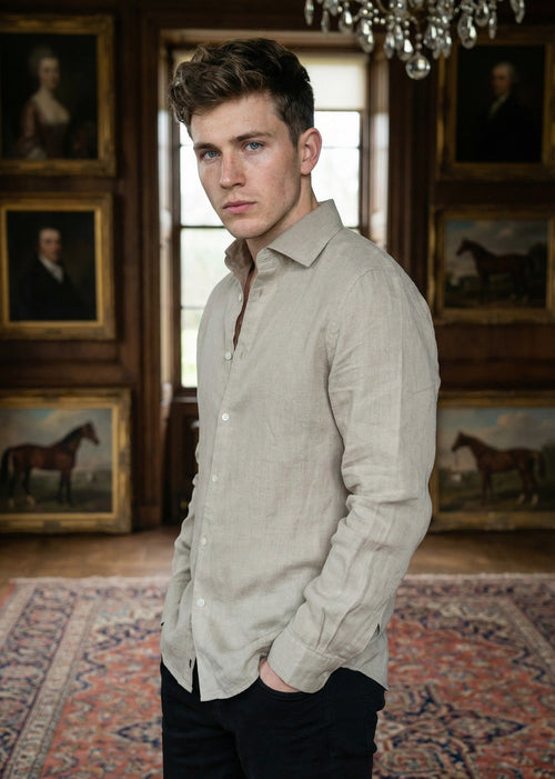 Flax Dune (Biege / Sand) Linen Shirt