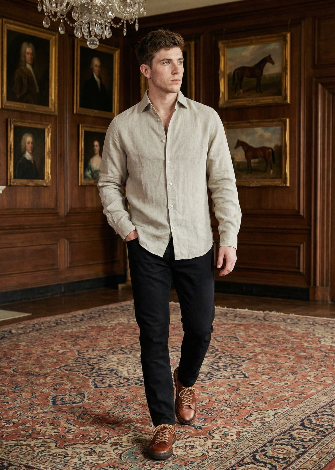 Flax Dune (Biege / Sand) Linen Shirt